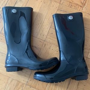 Knee High Black Ugg Rain Boots